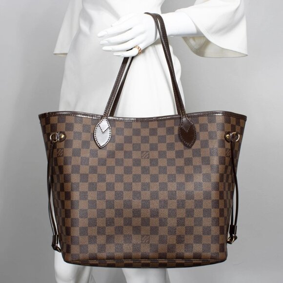 LOUIS VUITTON NEVERFULL MM - DAMIER EBENE - Picture 1 of 12